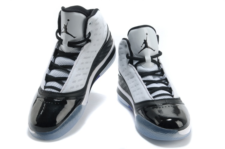 2013 Jordan B`MO White Black Shoes